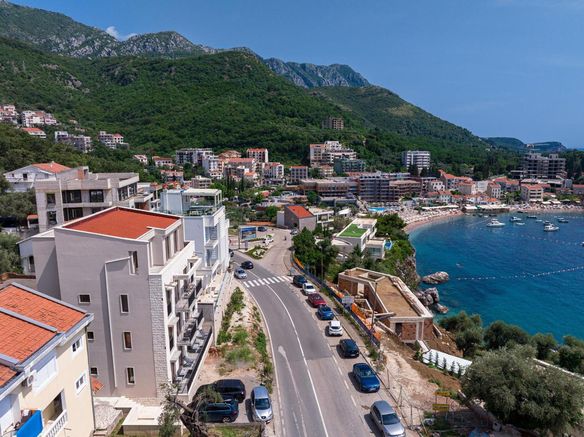 Niki Apartments Przno Sveti Stefan Esterno foto